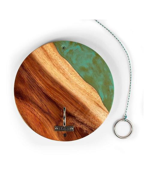 One of a Kind Wood Hook and Ring Toss Game | Teal