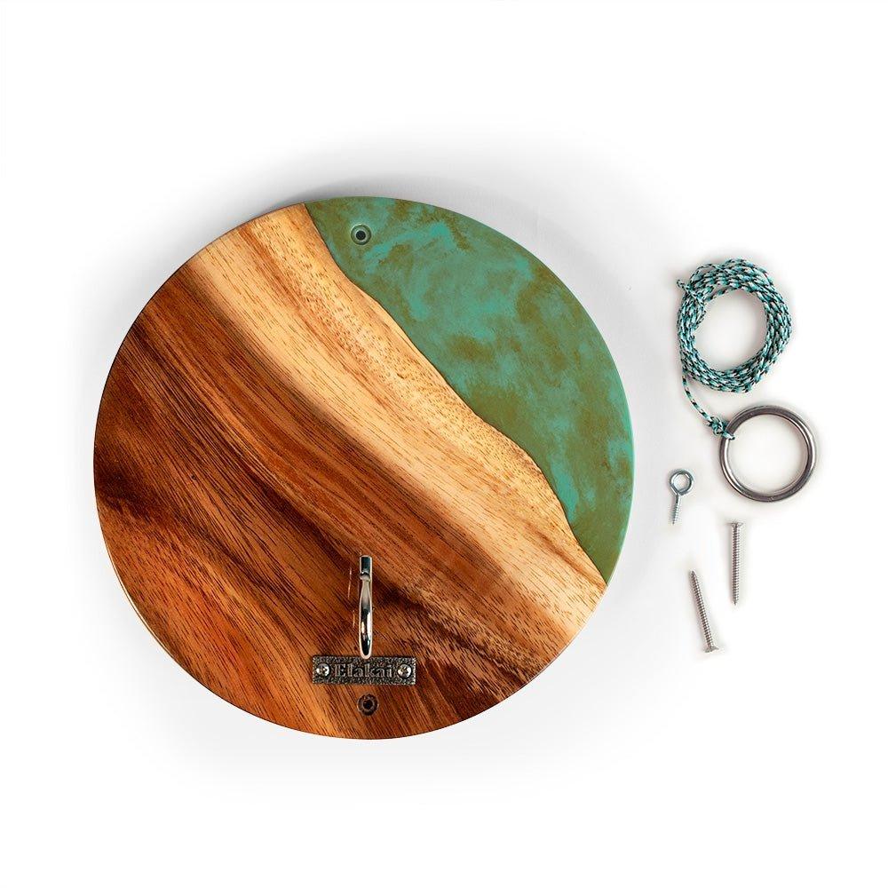 One of a Kind Wood Hook and Ring Toss Game | Teal image number 1