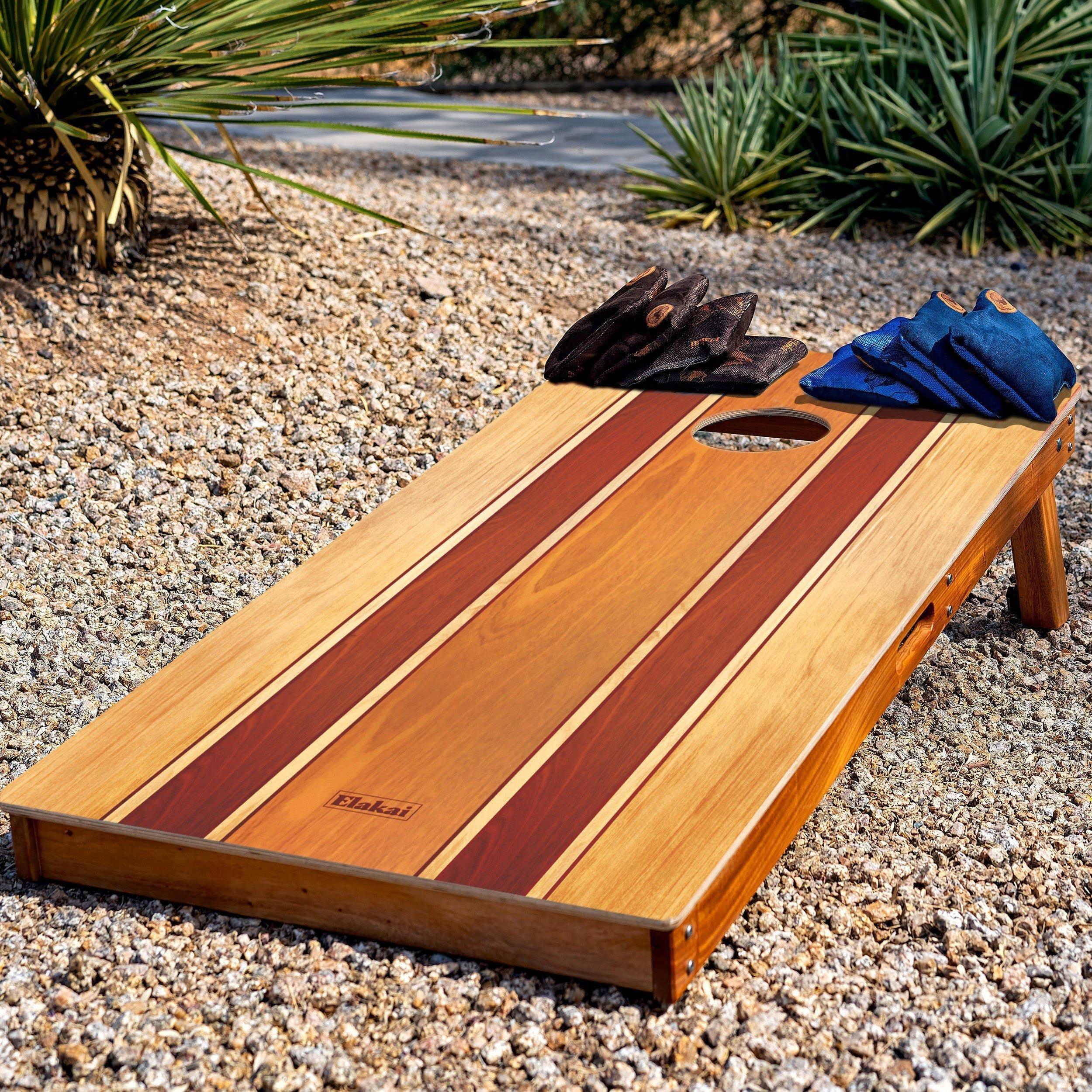 Classic Cornhole Set 2ft x 4ft | Natural Surf Beach - Classic Woody image number 2