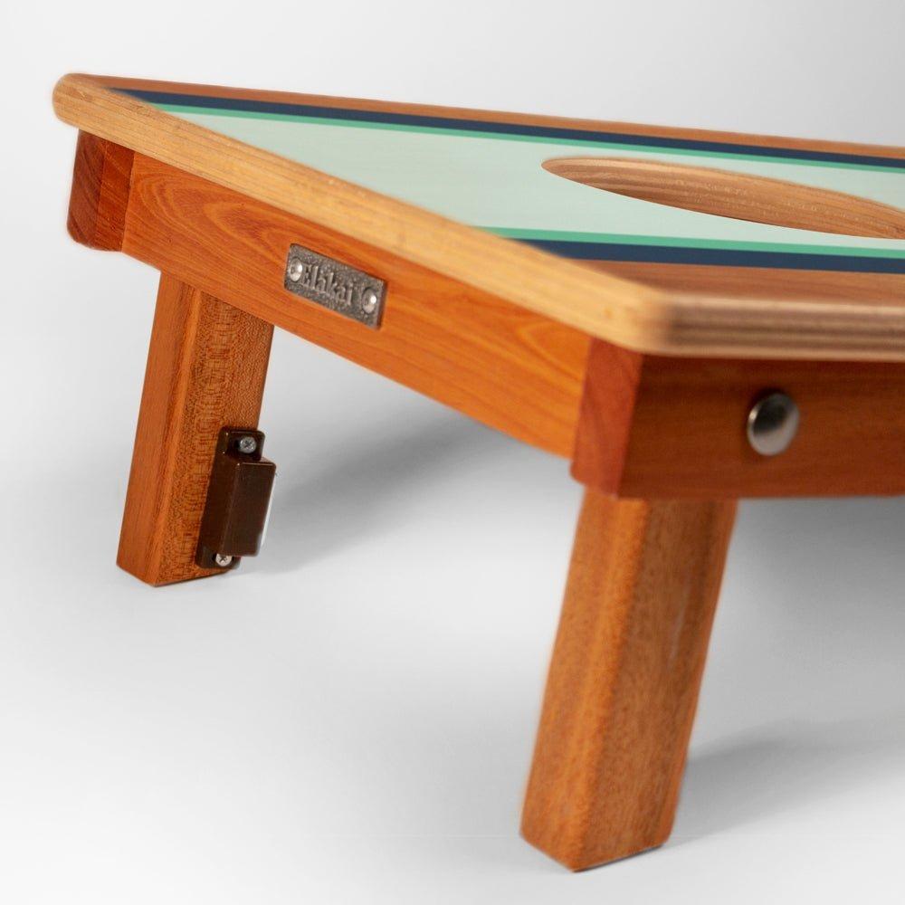 Travel Cornhole Set 1ft x 2ft | Classic Beach Stripes - Gidget image number 2