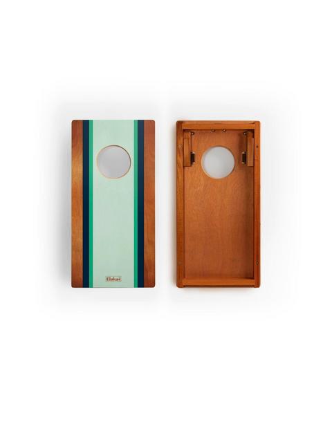 Travel Cornhole Set 1ft x 2ft | Classic Beach Stripes - Gidget