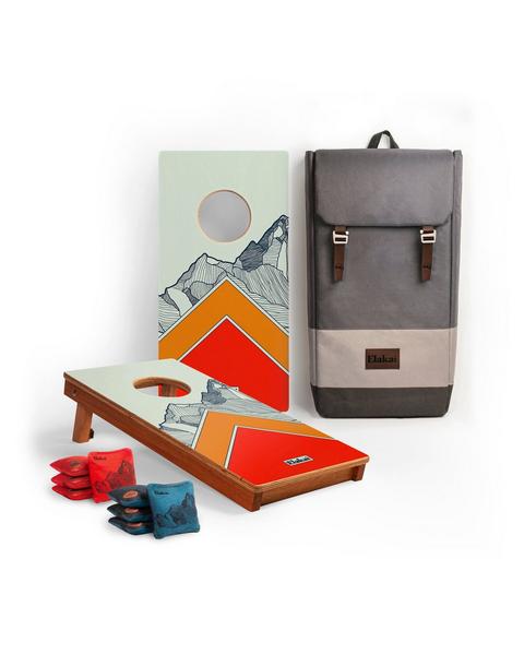 Travel Cornhole Set 1ft x 2ft | Modern Angle - Mount Elakai