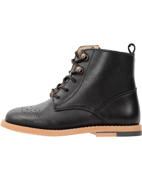 Buster Leather Boot in Black