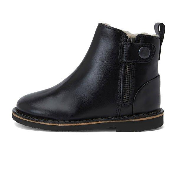 Winston Wool-Lined Ankle Boot in Black Leather image number 1