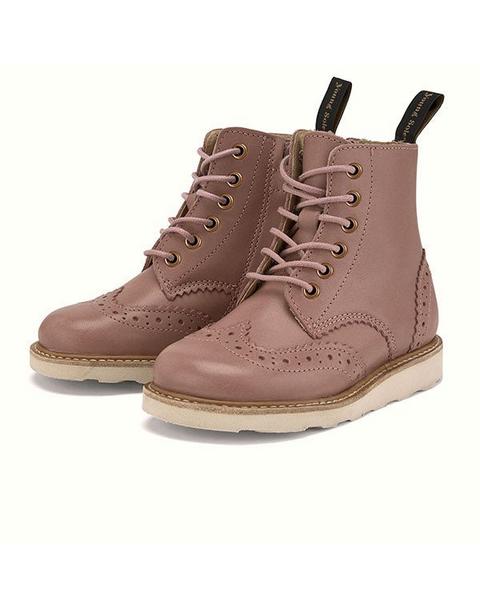 Sidney Leather Boot in Rose