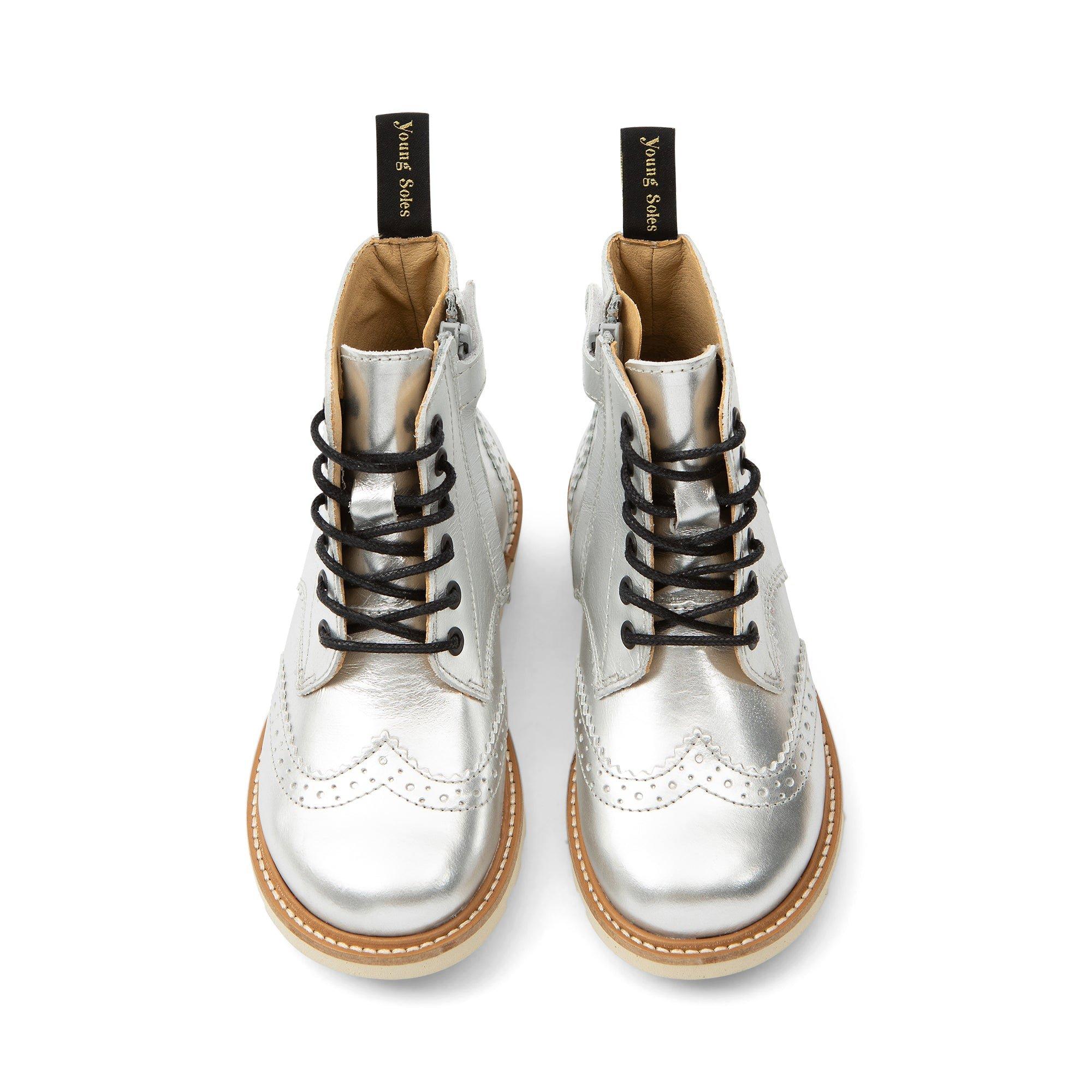 Sidney Leather Boot in Silver image number 2