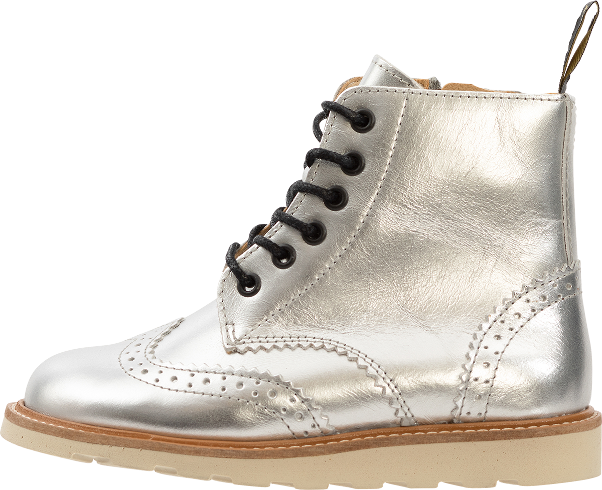 Sidney Leather Boot in Silver image number 1