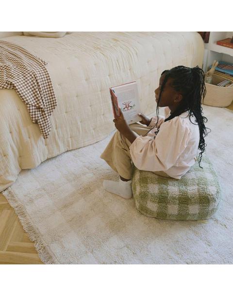 Washable Rug Vichy Ivory