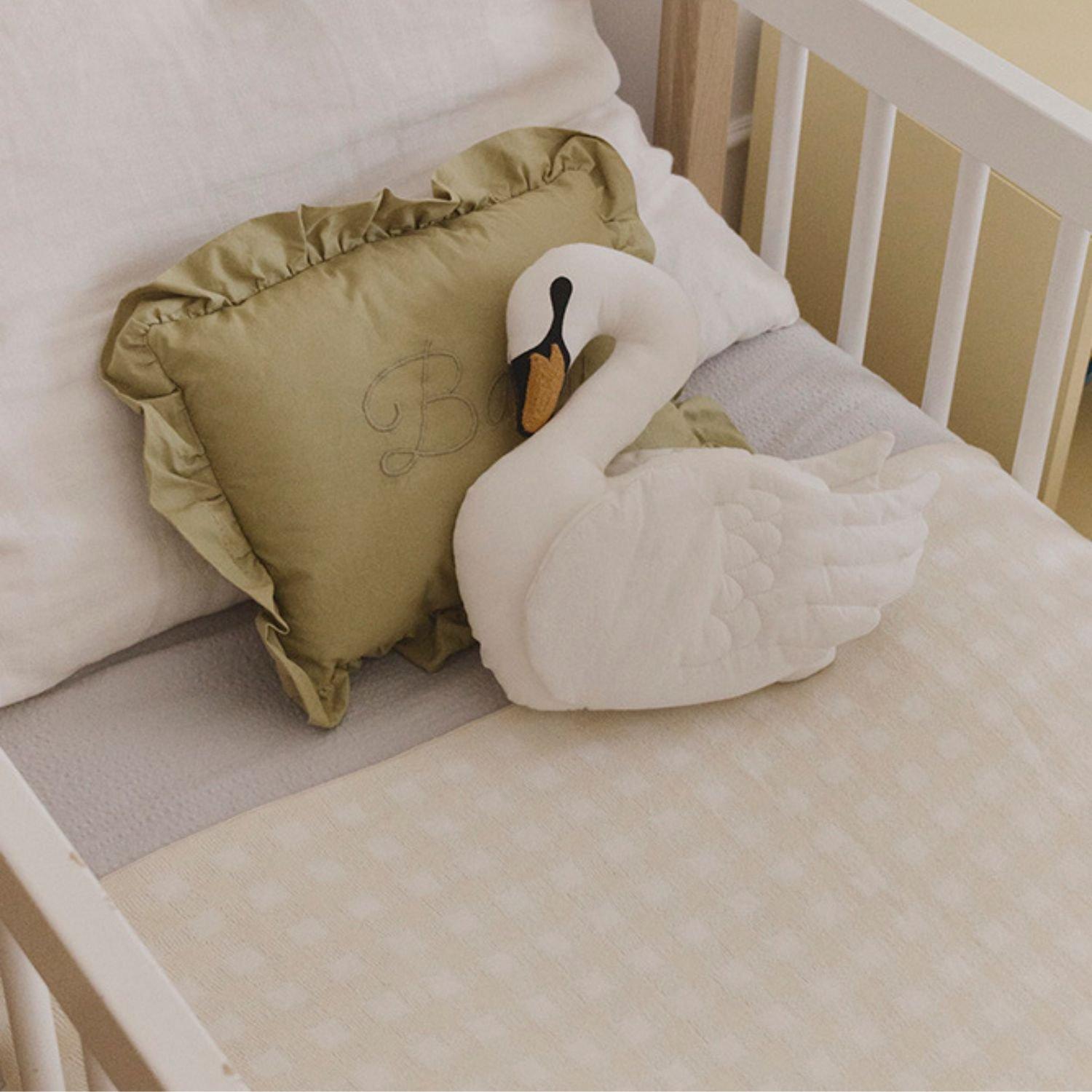 Knitted Blanket Vichy Ivory image number 1