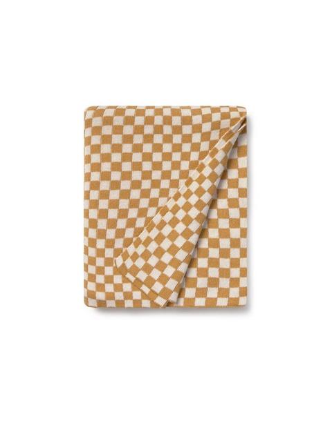 Knitted Blanket Tiles Honey