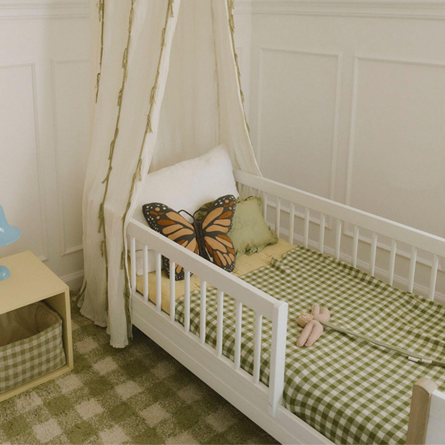 Knitted Blanket Vichy Matcha image number 1