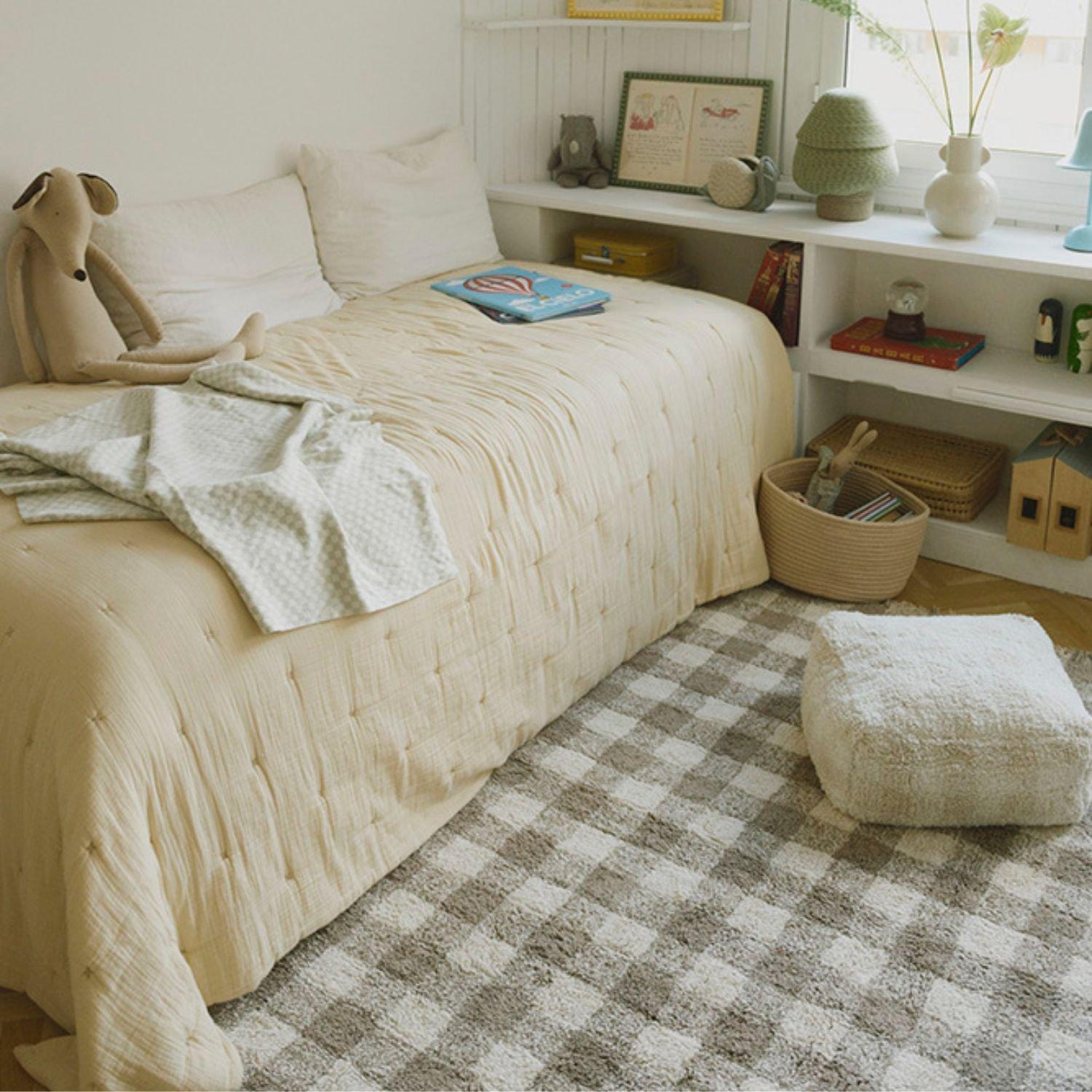 Pouf Vichy Ivory image number 1