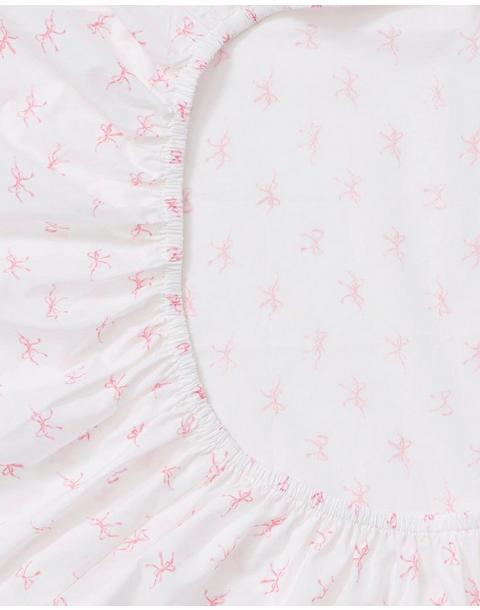Crib Sheet in Blushing Bows