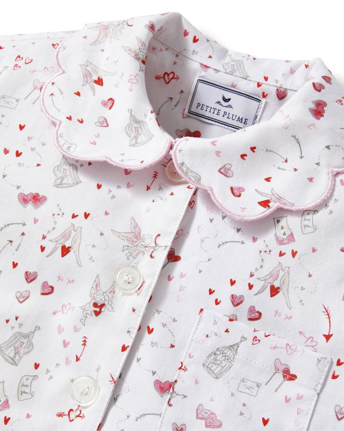 Kid's Twill Colette Pajama Set in Love Song image number 4