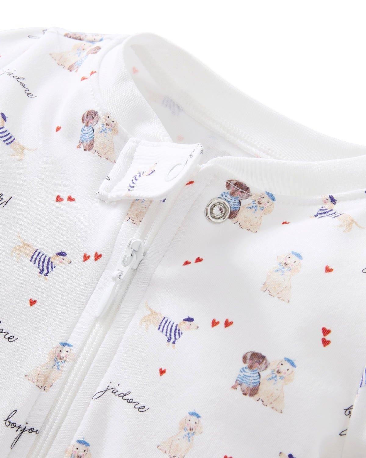 Baby's Pima Romper in Le Woof image number 1