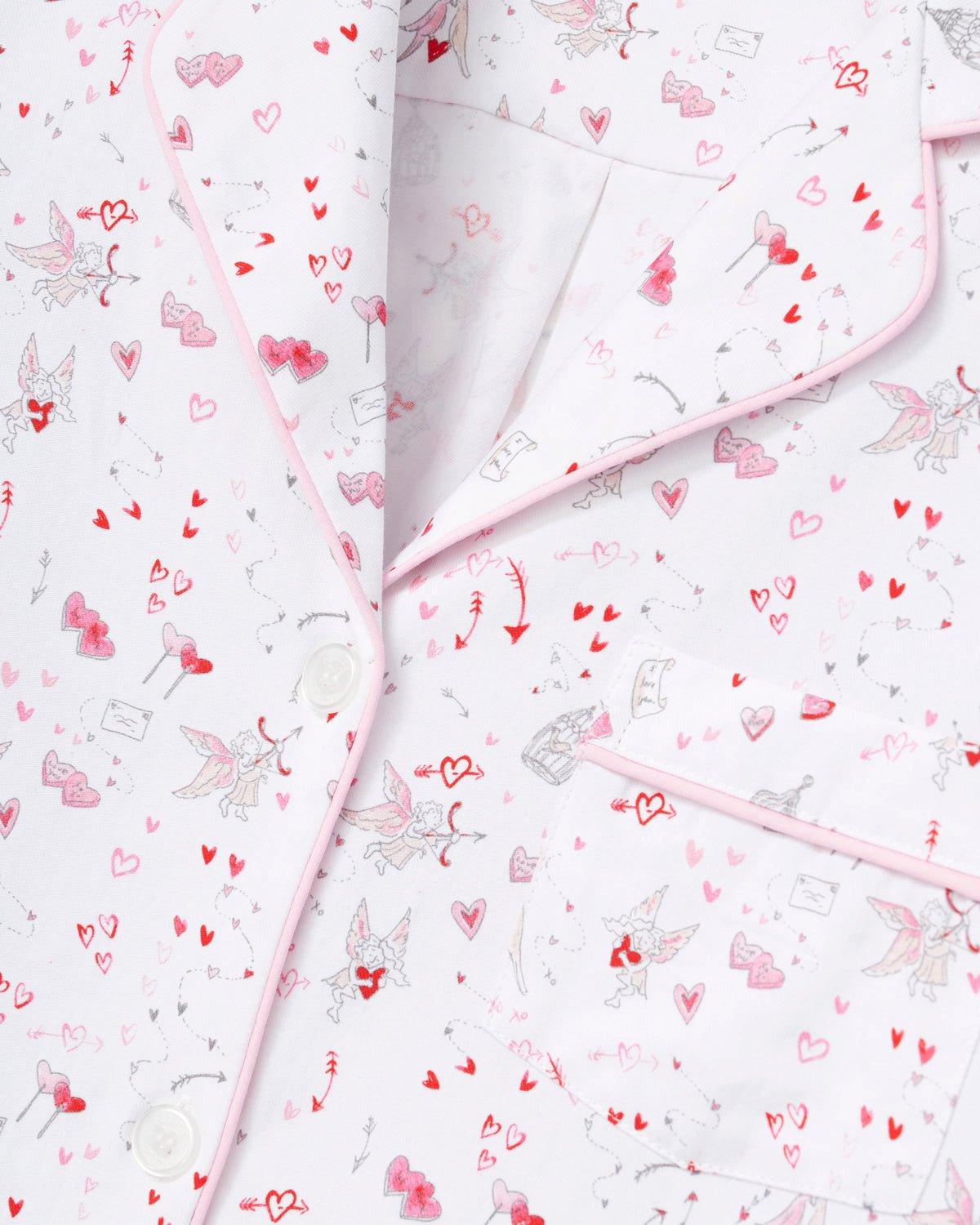 Women's Twill Pajama Set in Love Song image number 1