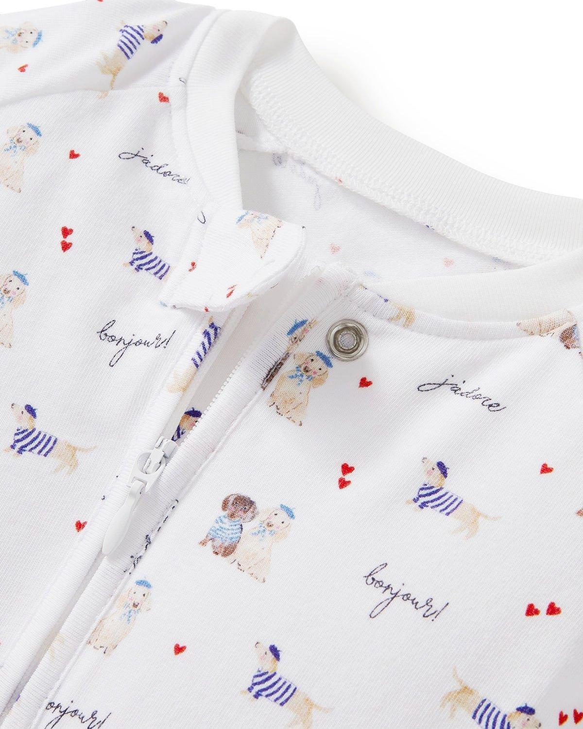 Baby's Pima Peekaboo Romper in Le Woof image number 1