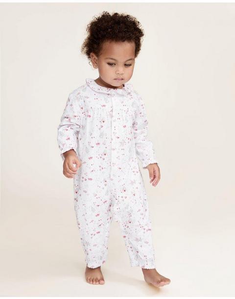 Baby's Twill Madeline Romper in Love Song