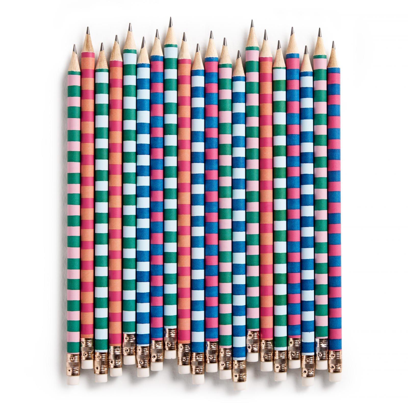 Varsity Stripes Set of 10 Pencils image number 2