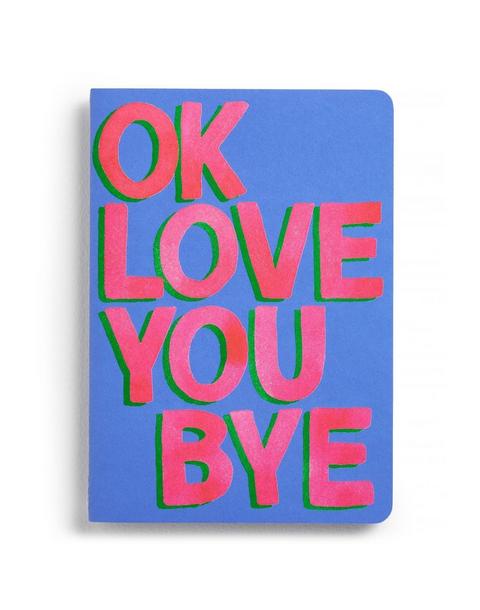 OkLoveYouBye Set of Two Stitched Notebooks