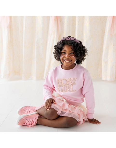 Pearl BDay Girl Patch Sweatshirt