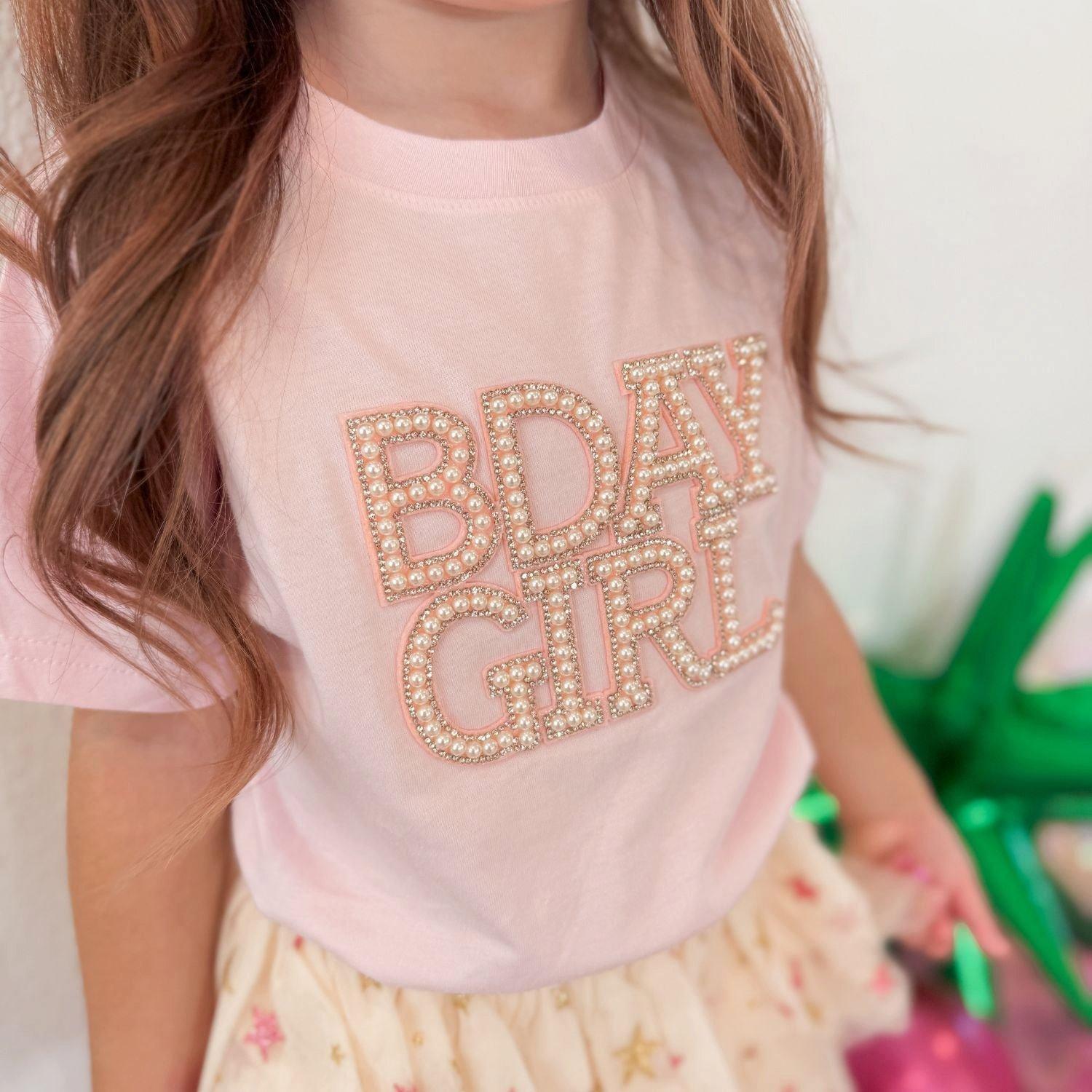 Pearl BDay Girl Patch Short Sleeve T-Shirt image number 2