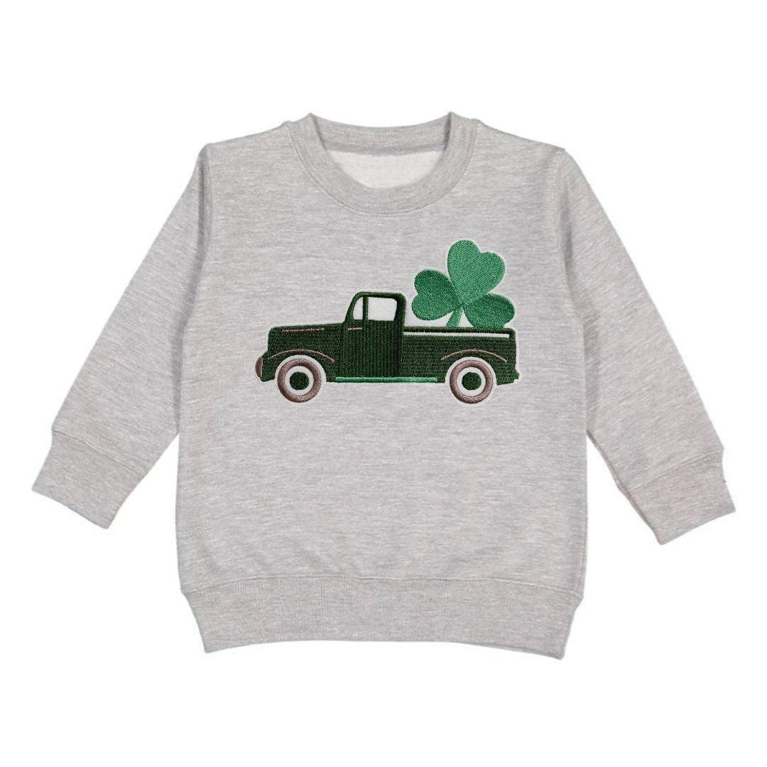 Shamrock Truck Patch St. Patrick's Day Sweatshirt