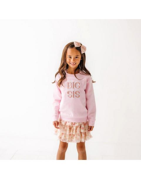 Big Sis Embroidered Patch Sweatshirt