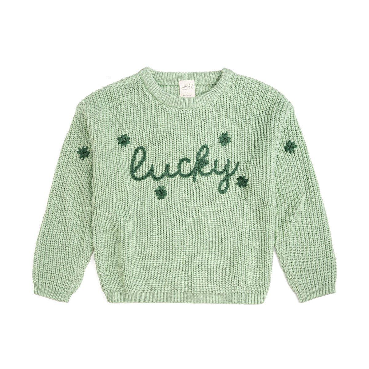 Lucky Shamrock St. Patrick's Day Knit Sweater