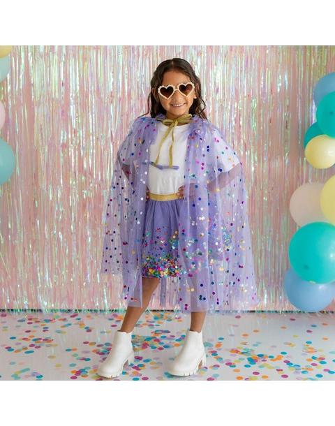 Lavender Confetti Cape
