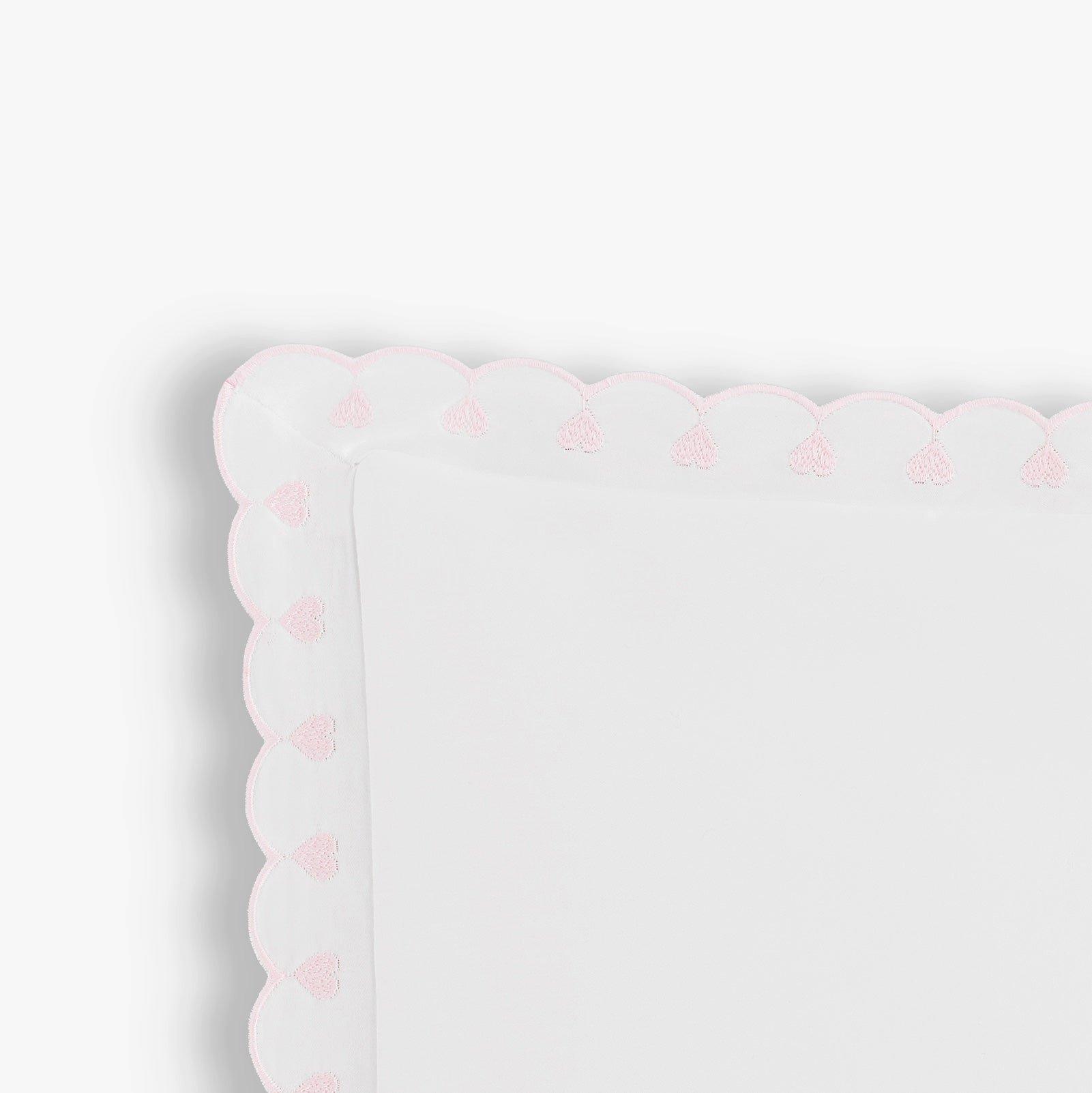 Embroidered Hearts Toddler Pillow - Pink image number 2