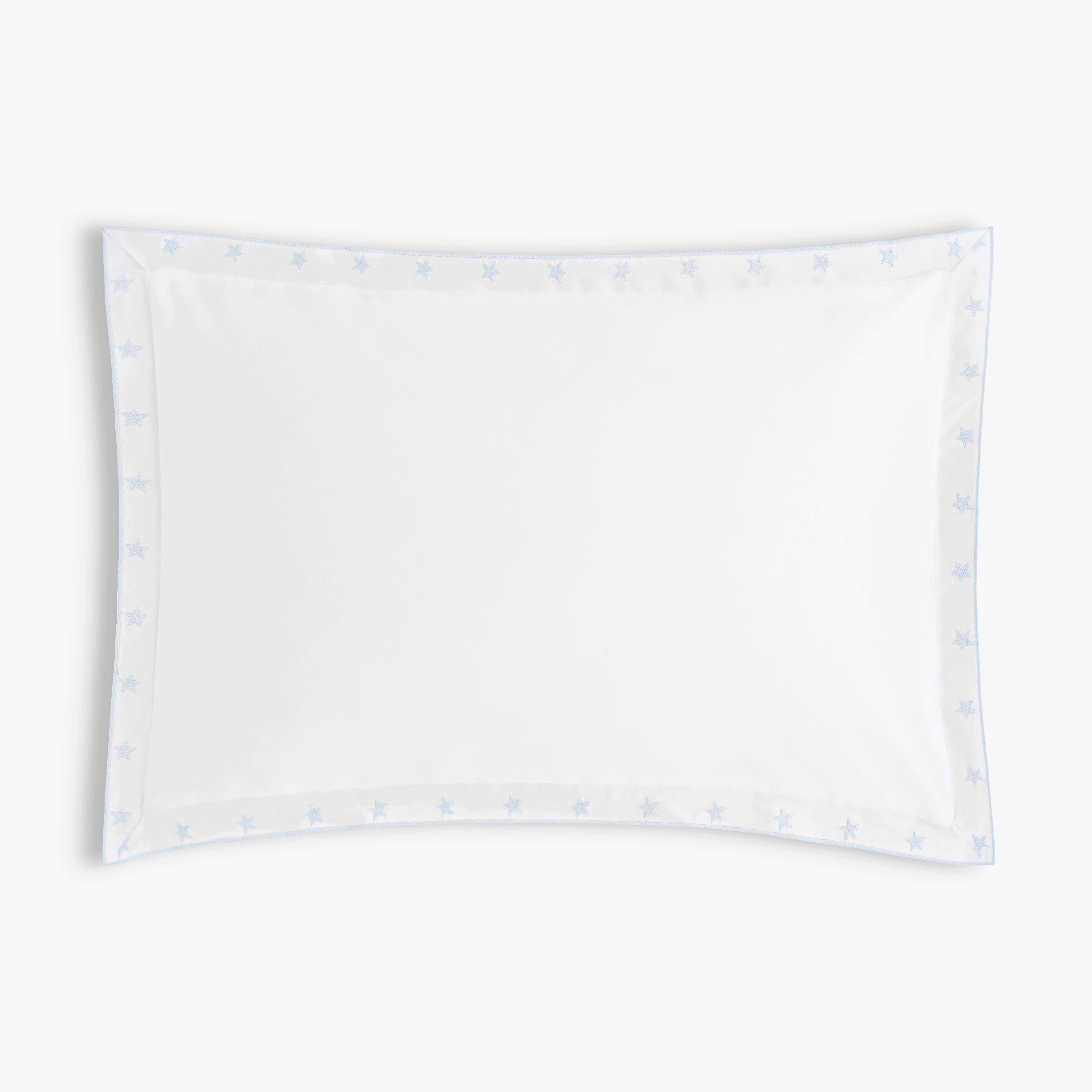 Embroidered Stars Toddler Pillow - Blue