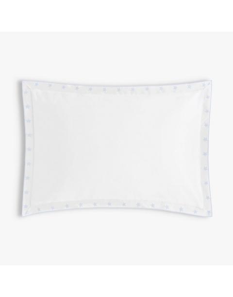 Embroidered Stars Toddler Pillow - Blue