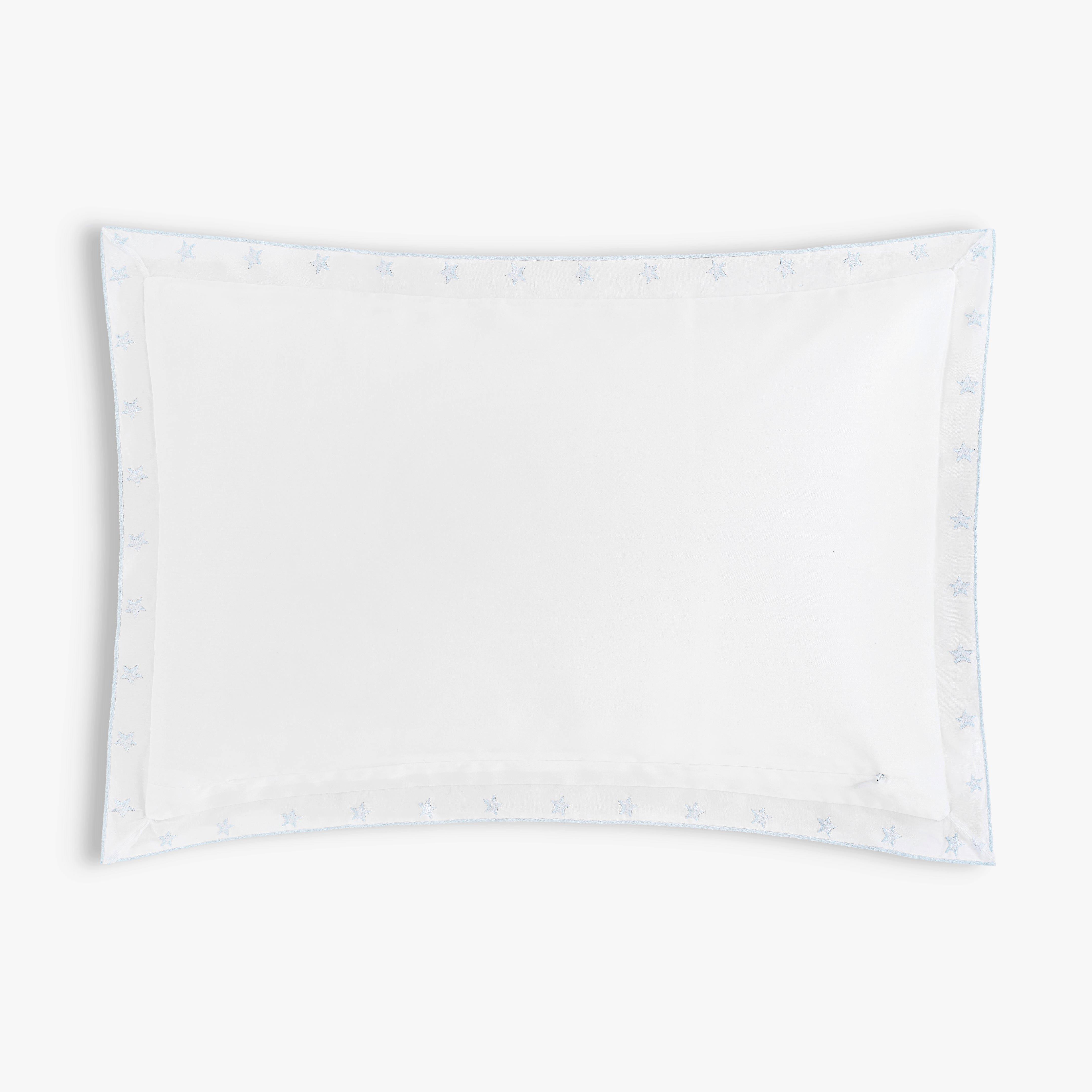 Embroidered Stars Toddler Pillow - Blue image number 1