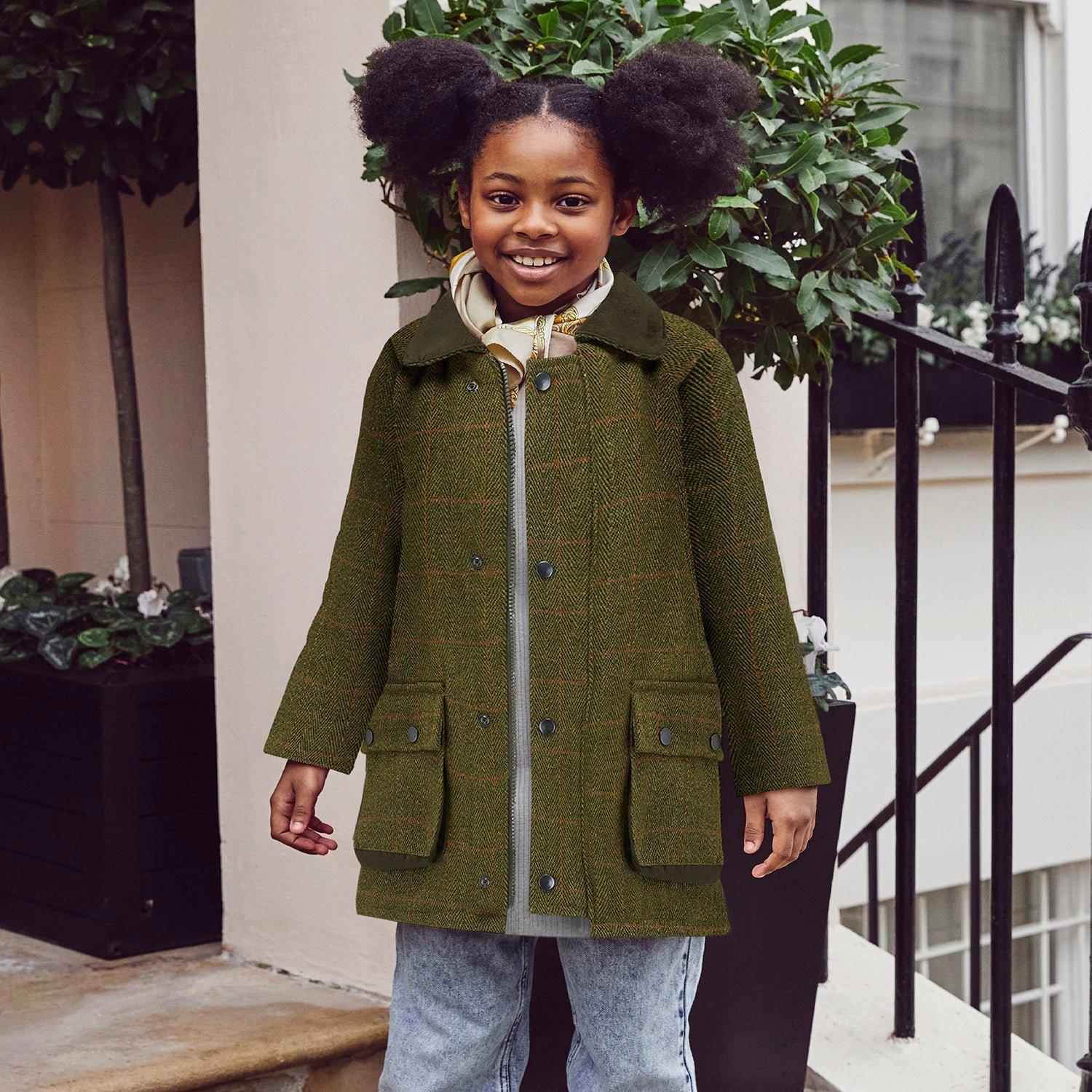 Lyall Greenbelt Tweed Coat - Olive image number 3