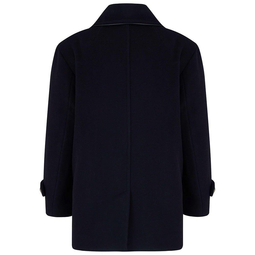 Lambeth Cashmere Reefer Coat - Ink Blue image number 1