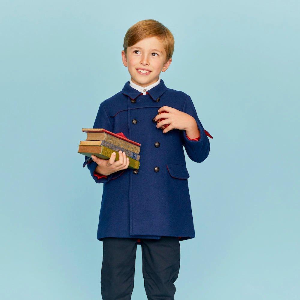 Marylebone Pea Coat - Portland Blue image number 2