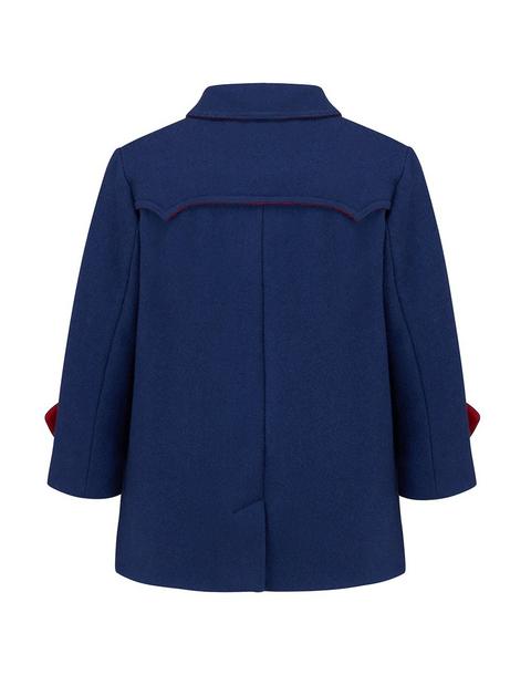 Marylebone Pea Coat - Portland Blue