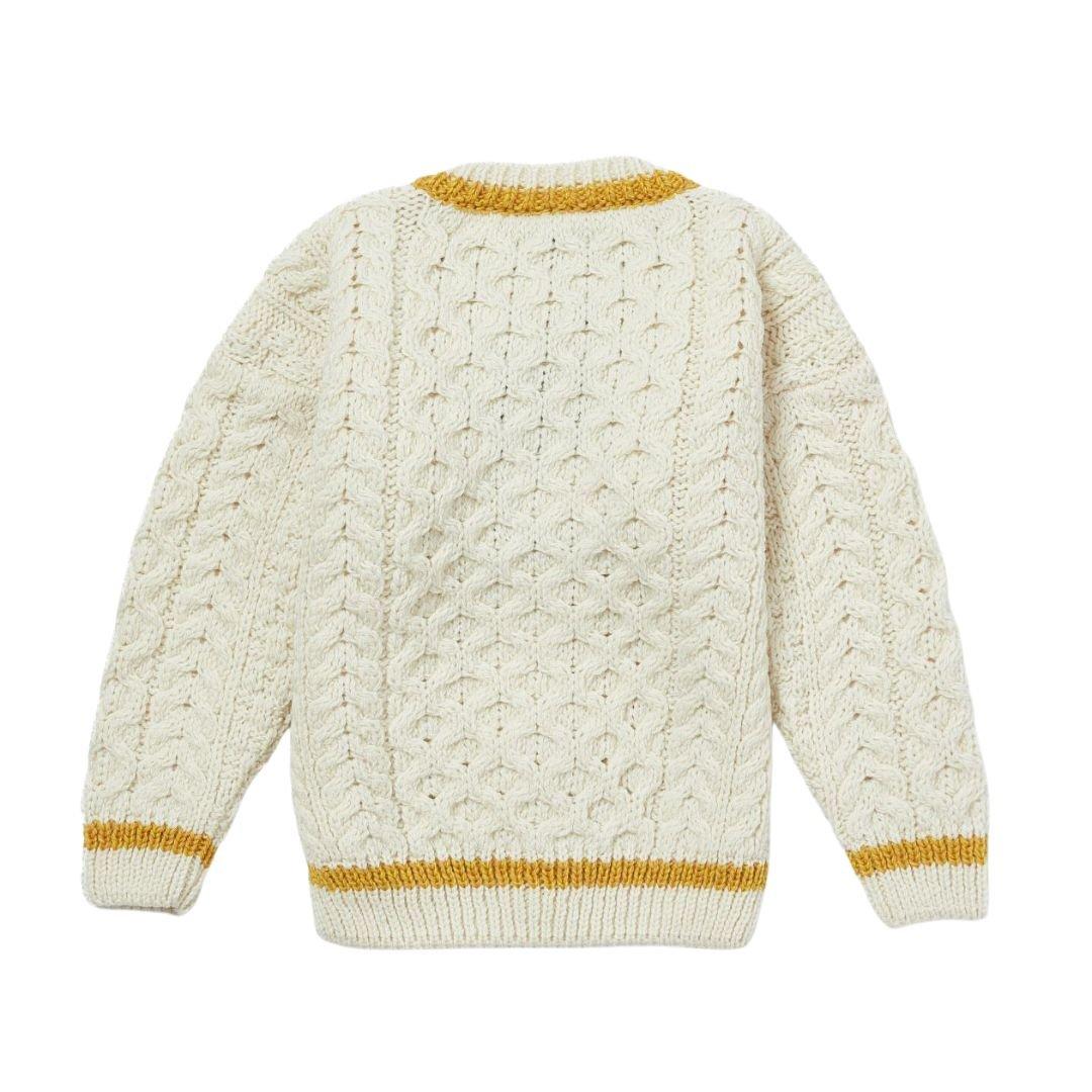 London Days Merino Cardigan - Cream & Yellow image number 2