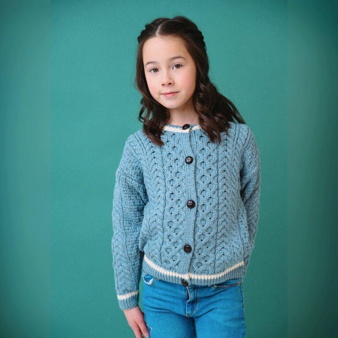 London Days Merino Cardigan - Duck Egg image number 4