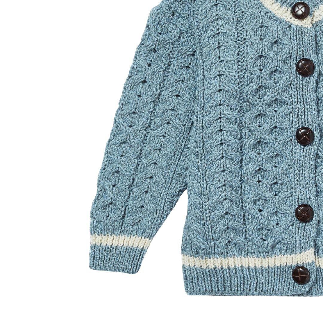 London Days Merino Cardigan - Duck Egg image number 1