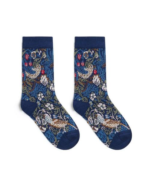 Great British Children's Socks - William Morris Strawberry Thief