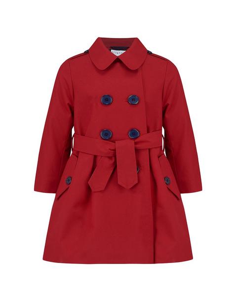 Bayswater Trench Coat - Bright Red