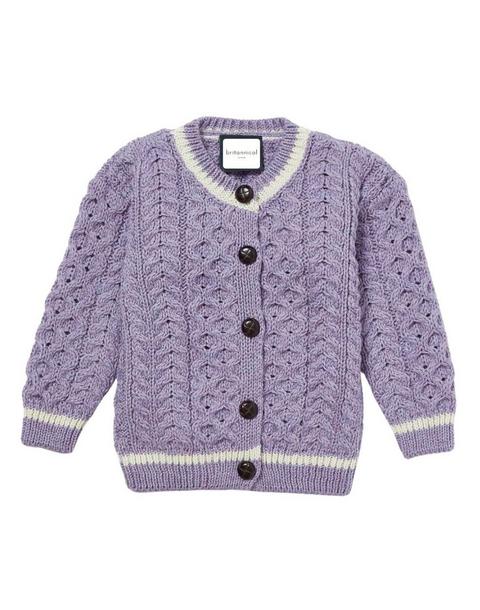 London Days Merino Cardigan - Amethyst