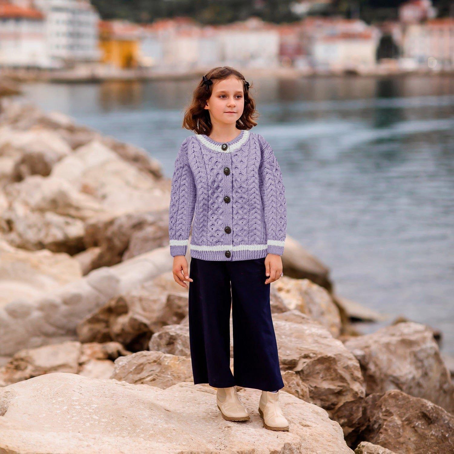 London Days Merino Cardigan - Amethyst image number 3