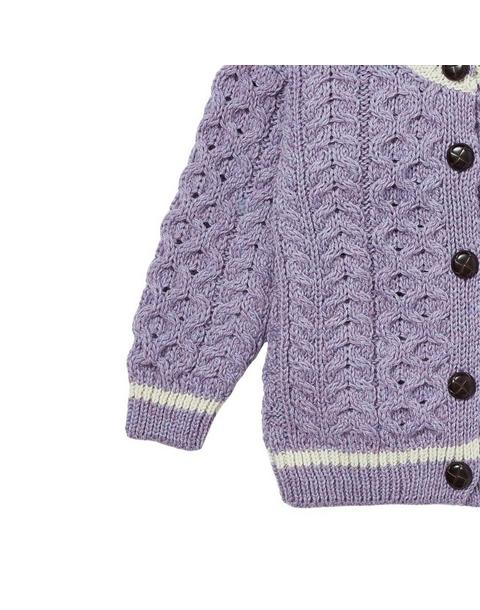London Days Merino Cardigan - Amethyst