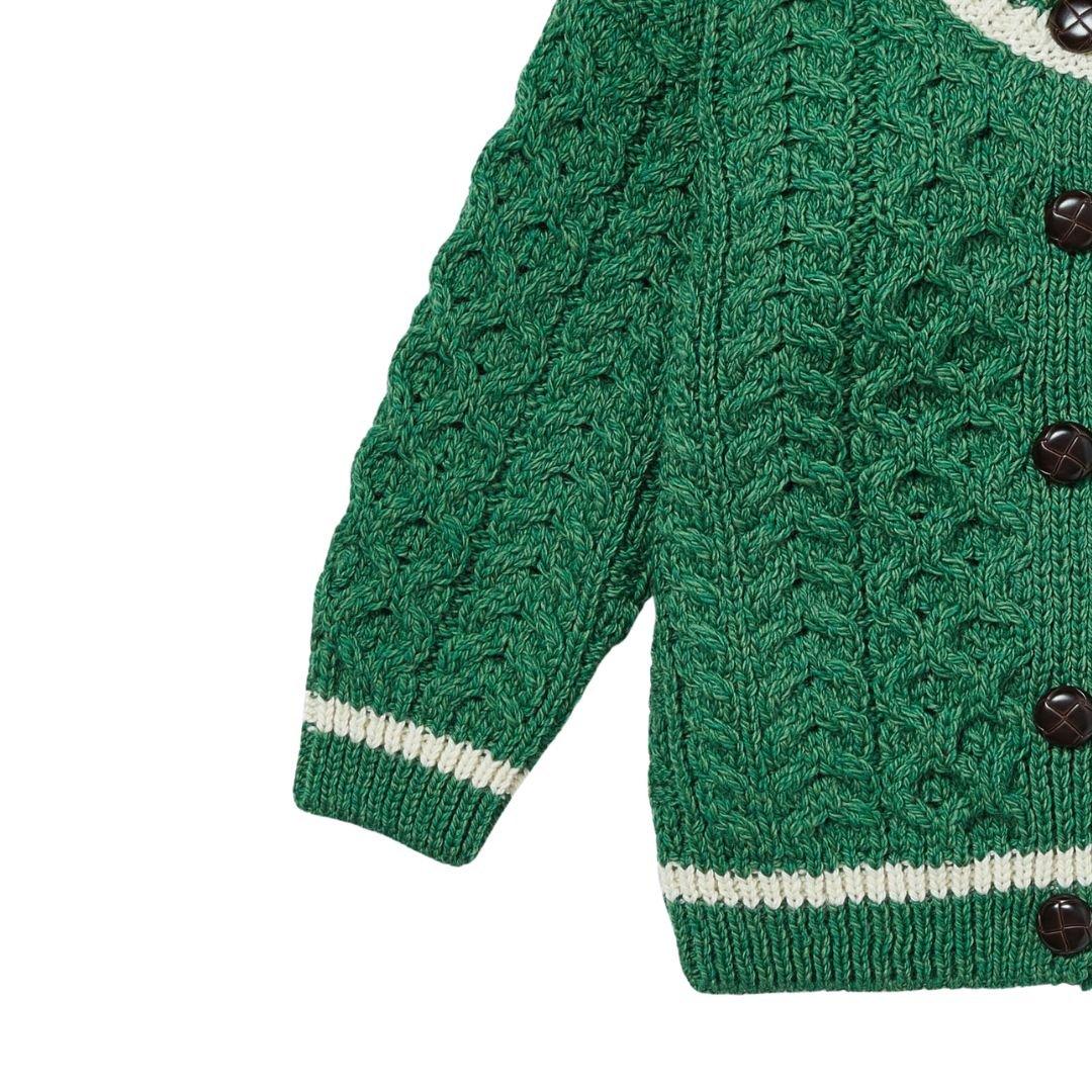 London Days Merino Cardigan - Cut Grass image number 1