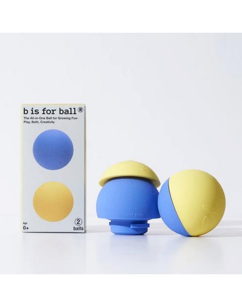 b is for ball® 2-Ball Set | Dark Blue & Golden Yellow