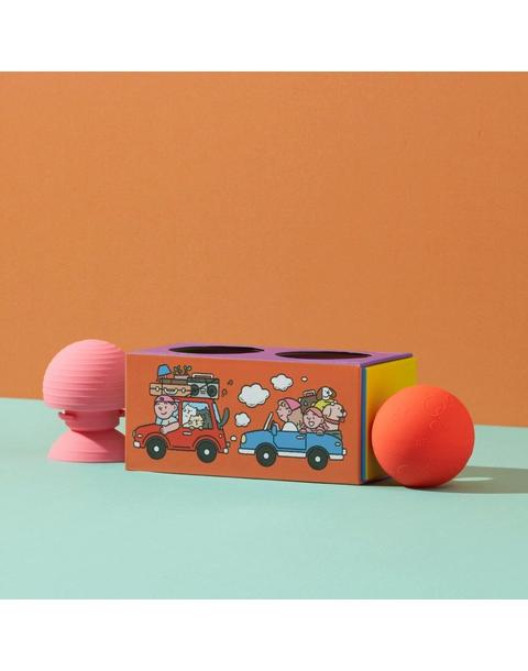 Sundae Kids 2-Ball Set |“Beep Beep” Car Toy Box