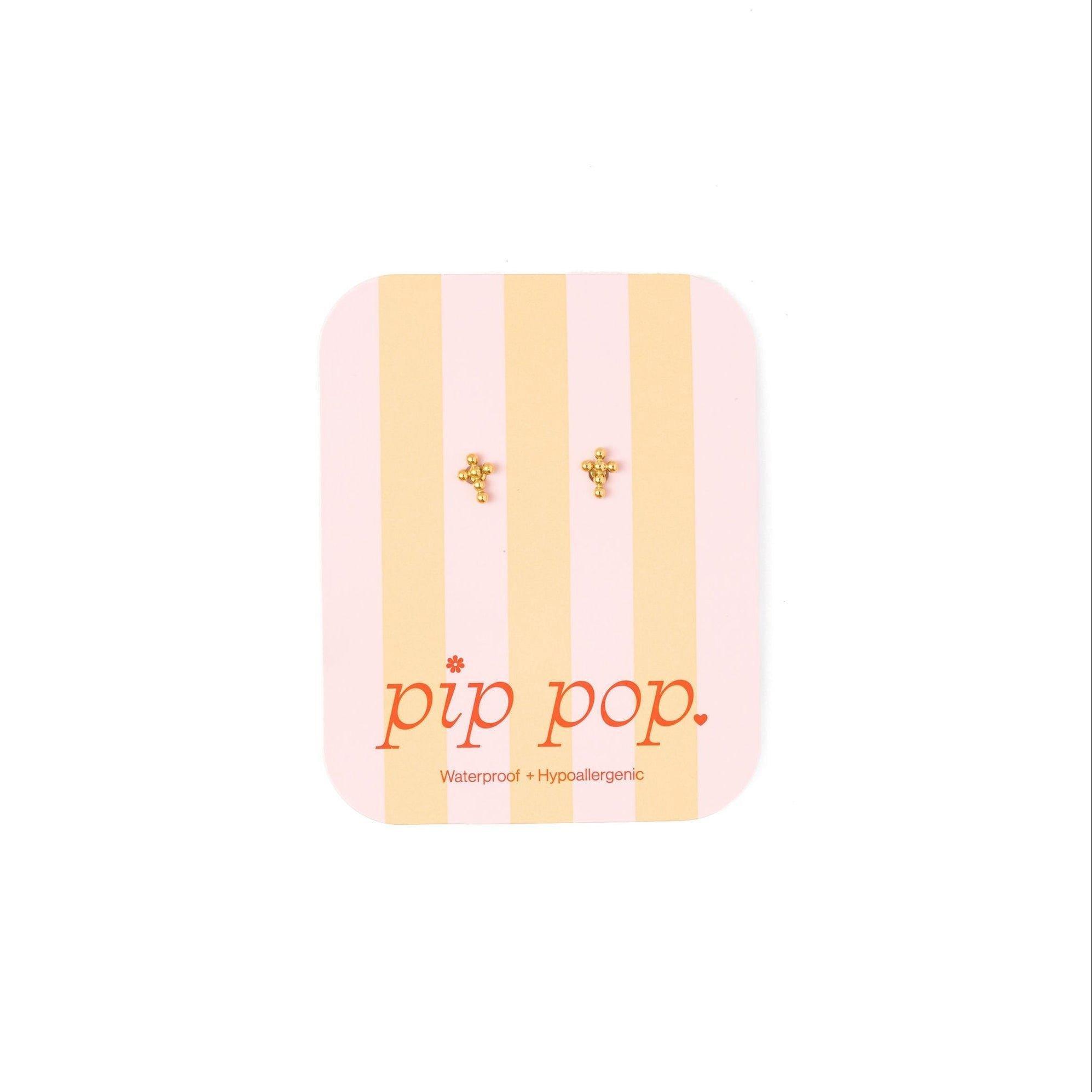 Beaded Cross Earrings image number 3